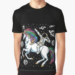 Bella Canvas Astronaut Horse N Space Graphic T-shirt, size XLarge